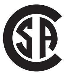 a black and white logo with the letters s and p inside of a circle