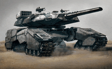 a large futuristic tank with the number 90 on it