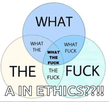 a diagram that says what what the fuck and the fuck ain ethics