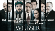 a poster for wgbsfr shows a group of people