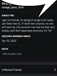 a screenshot of a discord member 's profile