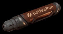 a brown coffee pen with the words coffeepen written on it