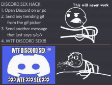 a screenshot of a discord sex hack with a picture of a cartoon man