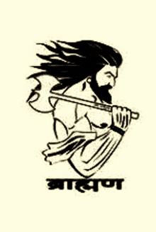 a man with a beard is playing a flute in a black and white drawing .