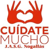 a red logo that says cuidate mucho j.a.s.g. nogallas