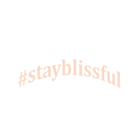 a white background with the words #stayblissful