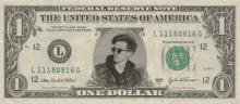 a one dollar bill from the united states