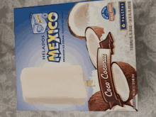 a box of helados mexico coco coconut ice cream bars