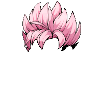 a cartoon drawing of a woman 's pink hair