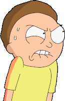 a cartoon drawing of a man with a very angry look on his face