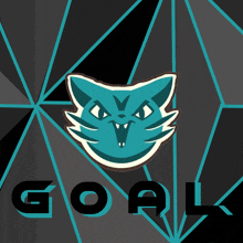 a goal logo with a cat on it