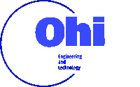 a blue logo for engineering and technology