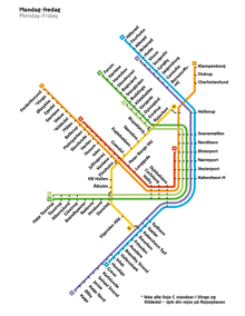 a map of a city shows that monday to friday is the busiest day of the week