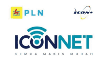 the logos for pln and iconnet are next to each other