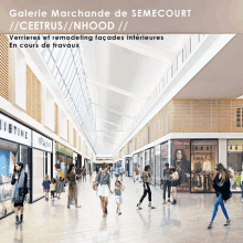 an artist 's impression of the galerie marchande de semecourt shopping mall