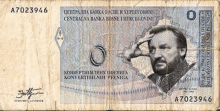 a man with a beard is on the front of a foreign money bill .