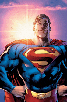 a drawing of superman with a s on his chest