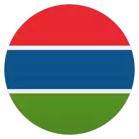 a red blue and green circle with a white stripe