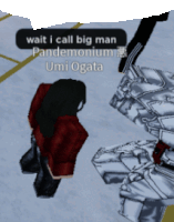 a video game character says wait i call big man