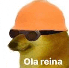 a dog wearing a hard hat and sunglasses is a meme .