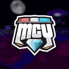 a logo for a video game team with a diamond in the middle of it .