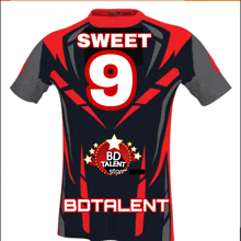 a jersey with the name sweet on it