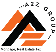 a black and orange logo for a2z group