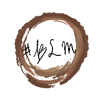 a drawing of a circle with the letters bslm inside of it