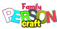 a colorful logo that says family person craft on it