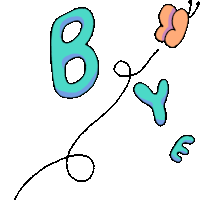 a drawing of the letter b with a butterfly behind it