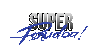 a logo that says super fenidba with a blue border