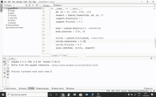 a computer screen shows a python program being run