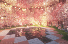 a picture of a cherry blossom tree in a minecraft game