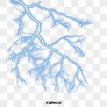 a blue lightning bolt on a transparent background with pngtree.com at the bottom