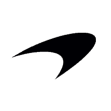 a black and white arrow on a white background .