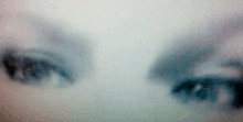 a close up of a woman 's eyes behind a gray veil