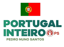 a logo for portugal intero ps with pedro nuno santos on the bottom