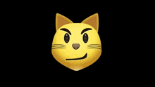 a yellow cat emoji with an angry look on its face .