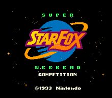 a super starfox weekend competition advertisement from 1993 nintendo