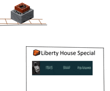 a liberty house special advertisement with a picture of a white car