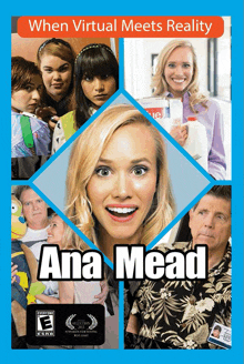 a movie poster for ana mead features a blonde woman