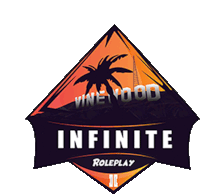 a logo for infinite roleplay shows a palm tree