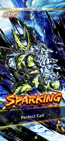 a screenshot of a video game called sparking perfect cell