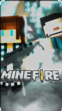 a minecraft game called minefire is being played