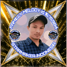 a picture of a man with the words family melody id 15715984 starmaker indonesia