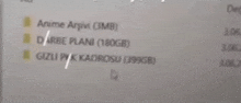 a blurred image of a computer screen that says anime arjini