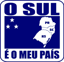 a logo for o sul e o meu pais with a map