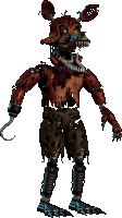 five nights at freddy 's nightmare foxy has a hook in his hand