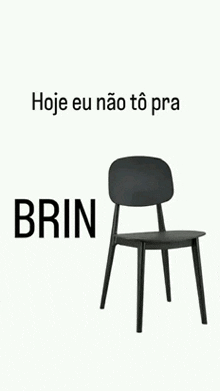 a picture of a chair with the words " brin " written on it