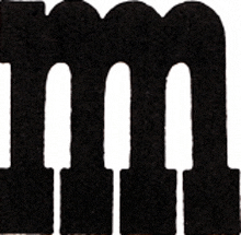 a black and white image of a piano keyboard